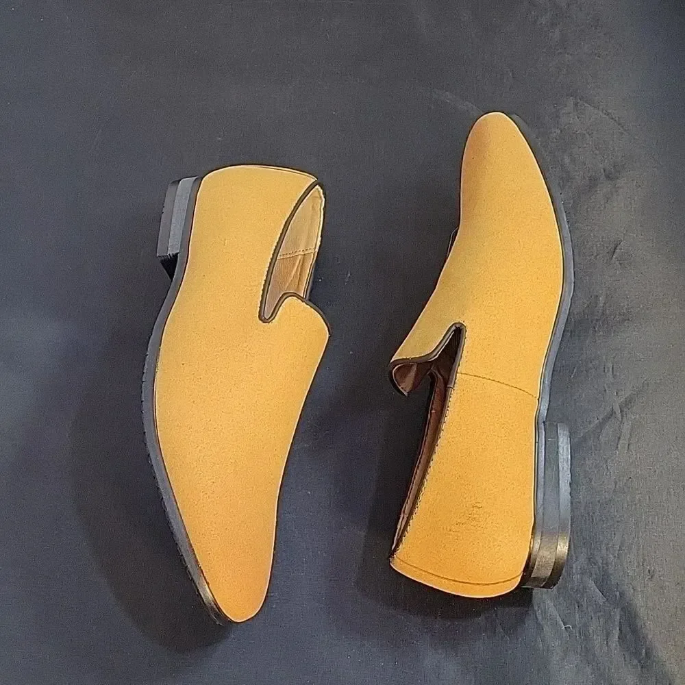 BRAND NEW MORE DAYS SUEDE ALMOND TOE SLIP-ON WOMEN